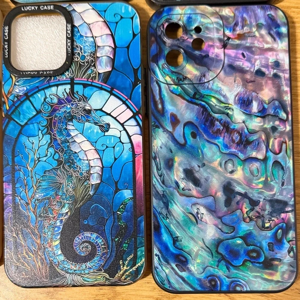 🍭🍭🍭BOGOHO🍭🍭🍭Stylish Patterned IPhone 12 Cases - Multi-ColorLot of 8